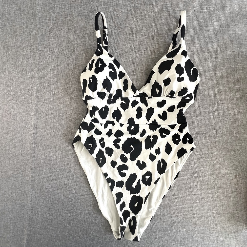 Andie Lanikai One Piece Swimsuit Leopard Print XS